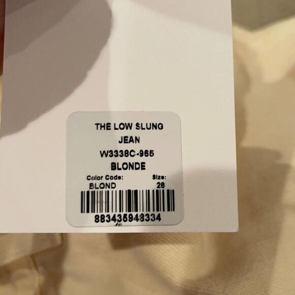 Goldsign Low Slung Straight Blonde Jeans Midrise - Picture 3 of 12
